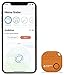 musegear app Key Finder - Version 2  localisateur et traqueur sonore pour retrouver clés - Volume 3 Fois élevé – Couleur Orange - Smartphone Bluetooth GPS couplage