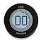 Produktbild ADE TD1800-2 Digitaler Küchentimer (Kurzzeitmesser mit LCD-Display, Magnet und Drehmechanismus zum Aufziehen, Durchmesser 6,7 cm) Schwarz