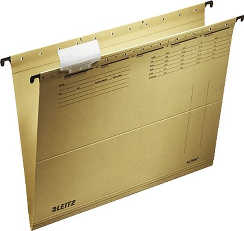 Leitz Hängemappe ALPHA/1915-30-00 für DIN A4 naturbraun 230g/qm Inh.10