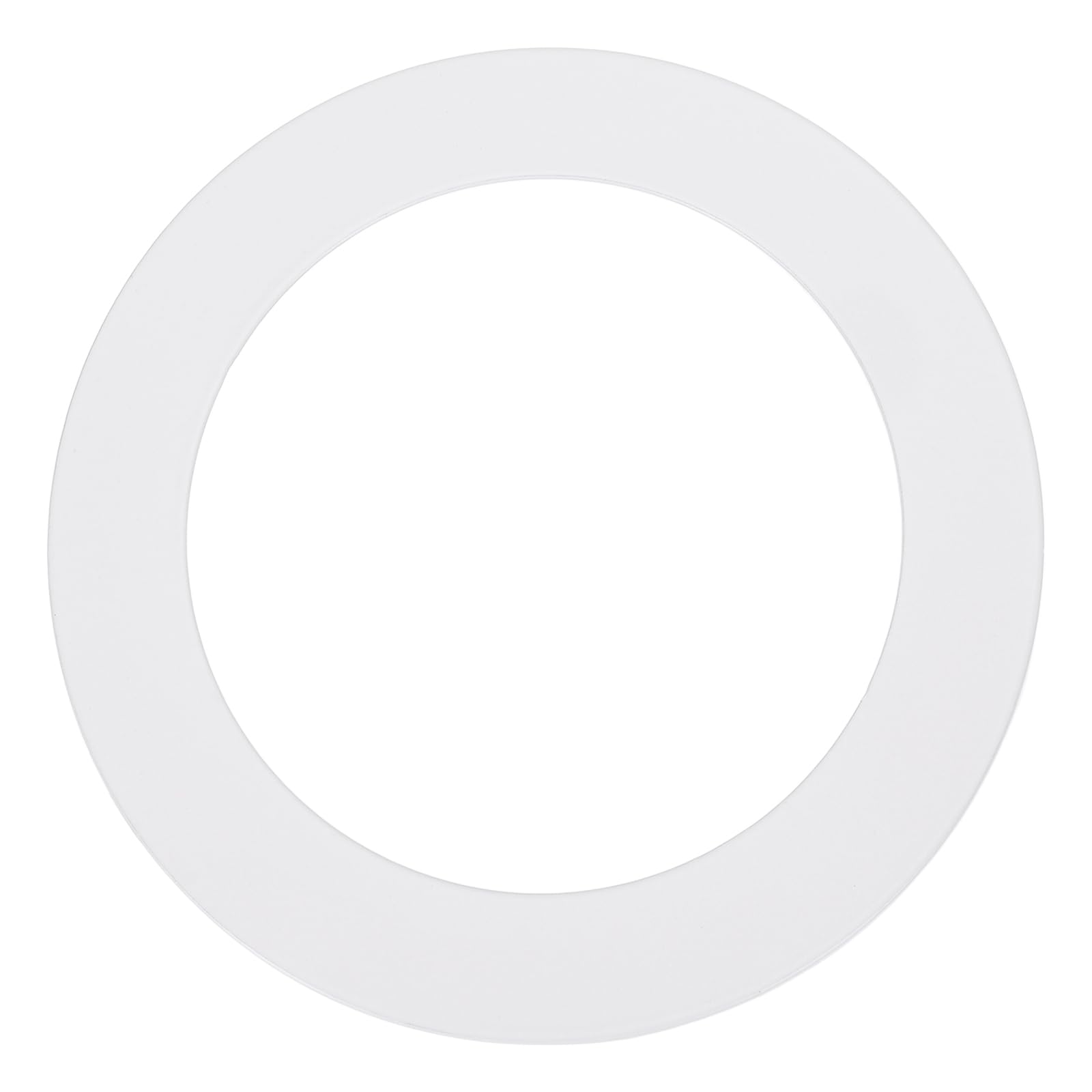 sourcing map Goof Rings, 4" ID 5.5" OD Steel Flat Goof Trim Ring Light Cover Plate Flush Mount Can Converter for Recessed Downlight Vent Ceiling Medallion Wall Hole Decor, Matte White