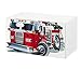 Produktbild Möbelaufkleber für Ikea STUVA FRITIDS Bank mit Kasten Kinderzimmer Feuerwehr Feuerwehrauto Kat2 Boy STF1 Aufkleber Möbelfolie Folie (Ohne Möbel) 25O2661