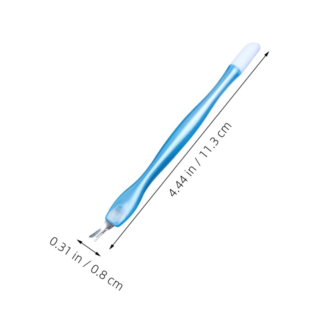 WOFASHPURET 15Pcs Manicure Tool Slip Cuticle Pusher Dead Skin Remover with Star Transfer Pen for Home and Salon Use Colors Present