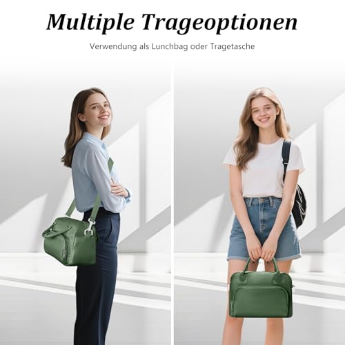 AOTM Kühltasche Klein Frauen Männer, 12L Lunchtasche mit Gurt für Arbeit – Ansicht 4