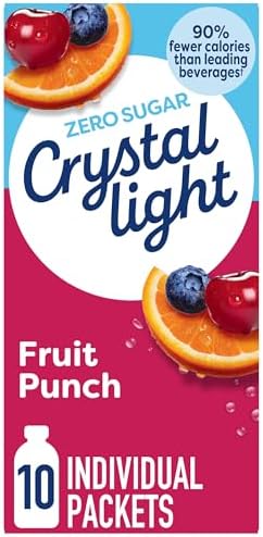 Crystal Light Sugar-Free Fruit Punch On-The-Go Powdered Drink Mix 10 Count