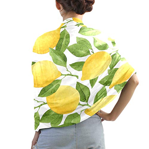 Lemon Shawl Wrap Womens Yellow Lime Tree Large Chiffon Scarf Lightweight for Dresses2