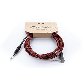Cordial Câble guitare jack droit/coudé 5 m tweed rouge – Image 5