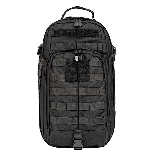 5.11 Tactical Sling Bag Pack MOAB 10, Shoulder Crossbody Military Bag, 18L, Black, Style 56964ABR