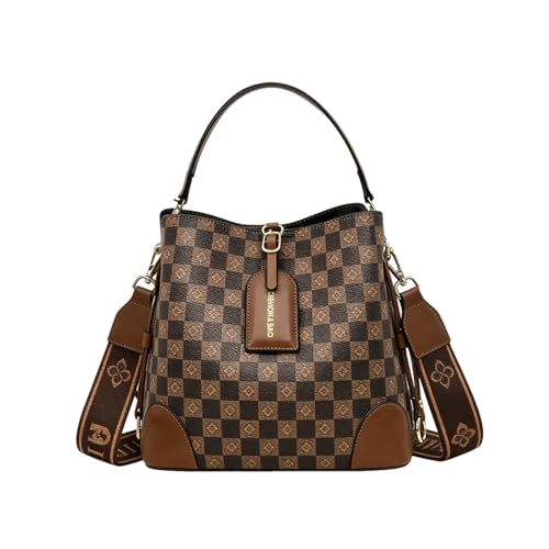 Bolso bandolera retro para mujer de cuero PU miniatura 1