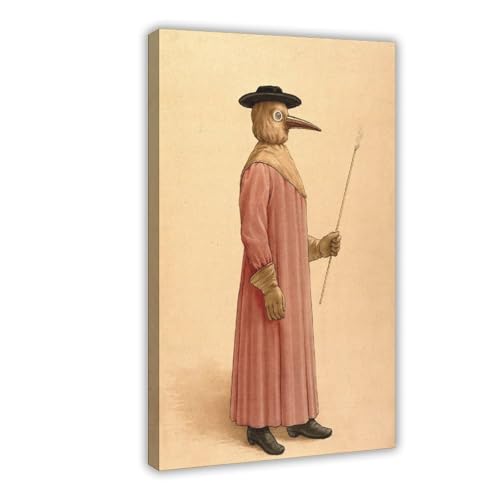 Toile médecin de la peste noire décoration pour cabinet de curiosités