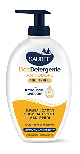 SAUBER Desodorante líquido antiolores para pieles sensibles, 330 ml