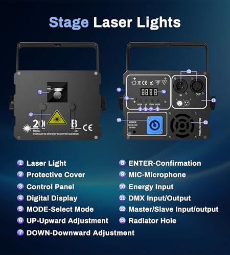 Eytse EY003-L Dj Laser Lights For Party 3D Animation Rgb Laser Show Projector thumb #6