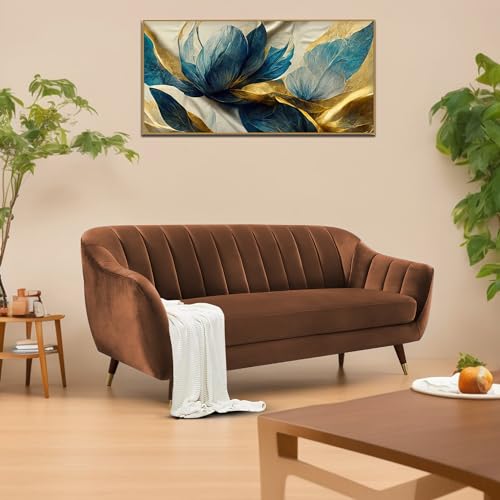 Image of Casaliving Anyse 3 Seater Sofa Set for Living Room (Brown Colour Premium Fabric) Premium Fabric Sofa