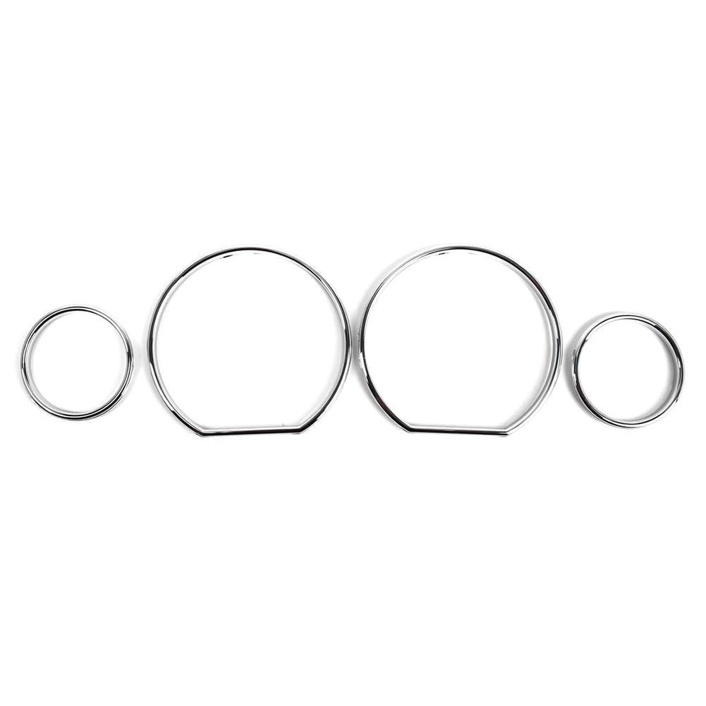 SIKUAI 4 pezzi, lunetta del quadrante del tachimetro, lunetta del misuratore del tachimetro, lunetta del tachimetro, anello del quadrante del misuratore del tachimetro per Serie 3 E36 1990-2000