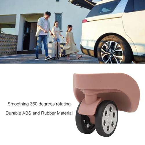 Generic Luggage Wheels, 360 Degree Rotating 2 Pieces 2.36in Diameter Suitcase Caster Easy Installation with Screws for Repair (Rose Gold), Genericq8v9umr7ix-134