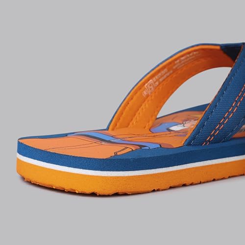 Image of Kidsville Official Naruto Anime Printed Blue Kids Boys Flip-Flop | Soft, Non-Slip, Indoor, Outdoor, House Slipper, Comfortable & Durable Footwear for Children