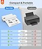 Rongta Portable Printers Wireless for Travel,Thermal Inkless Printer for School/Office/Home Use, Support 8.5x11 US Letter&A4 Thermal Paper, Compatible with Android,iOS & Laptop (White)
