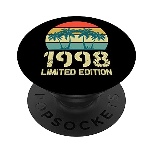 Born In 1998 Edición limitada 1998 cumpleaños Pop Sockets 1998 PopSockets PopGrip Intercambiable