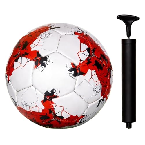 Image of Playzoo Football for All Ages Suited for The Grass Fields | Suitable for Grass |Practice Ball | Soccer Ball | for Men /Women | Football Size - 5 (Design2)