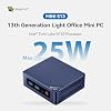 Beelink Mini PC, Mini S13 Intel Twin Lake N150 (Upgraded N100, 4C/4T), Mini Computer 16GB DDR4 RAM 1TB SSD, Desktop PC Dual HDMI 4K UHD/Gigabit Ethernet/WiFi6/BT5.2/W11 Home