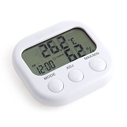 Foxpic Termometro Igrometro con Orologio Umidità