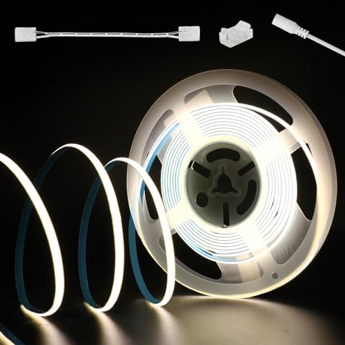 PAUTIX Tira LED COB 5mm 5m 4000K Luz Blanca Natural miniatura 2