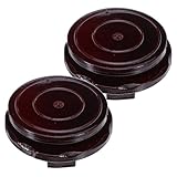 Fonction d'affichage à 360 degrés : le support rotatif permet une rotation fluide, une visibilité optimale de votre vase, théière ou cristal. ce présentoir de bureau en bois est idéal pour les objets de collection