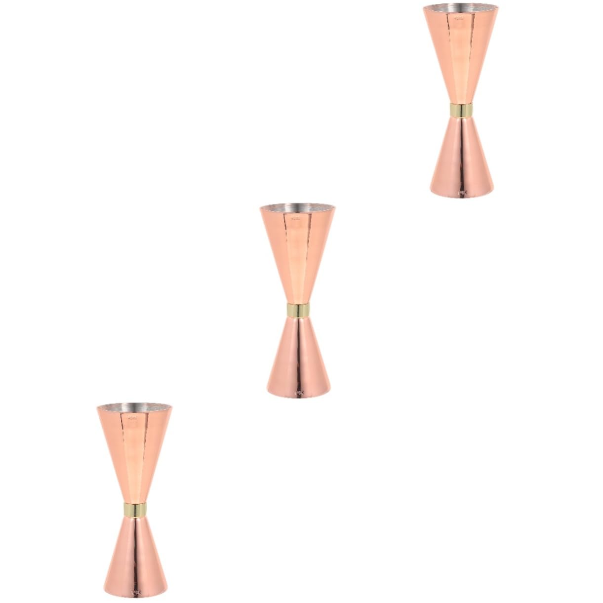 MAGICLULU 3piezas Copa Medidora De Acero Inoxidable Para Cócteles Jigger Para Mezclar Bebidas Casa Fiestas y Bares