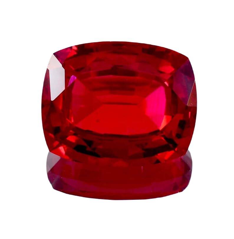 Rubis naturel pour fabrication de bague et pendentif coussin facetté 14x12