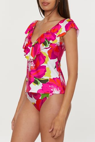 Trina Turk Women's Bloom Tankini, V-Neck, Casual, Floral Print, Swimsuit Tops2