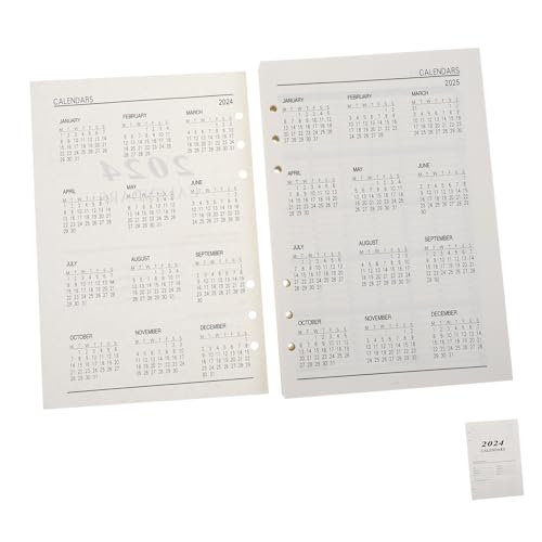 DIYEAH 176 hojas Papel Profesional Rayado Suelto para Agenda Repuesto Diario Compacto para Planificador