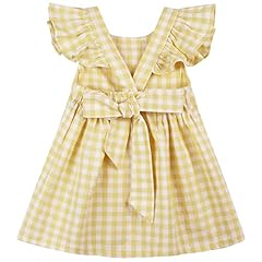 7273pa# Plaid Fly Sleeve-yellow and White