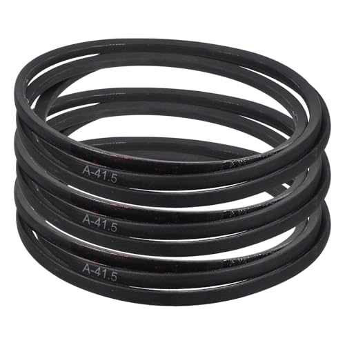 Image of uxcell 3 Pack A41 1 /2 Classic Wrapped V-Belt, 43 inch Outside Circumference, Black, Industrial Rubber V-Belt