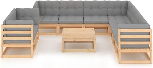 Miniatura 2 de Juego de 10 piezas de salón de patio con cojines, juego de bar al aire libre, juego de conversación de sofá seccional al aire libre, muebles de