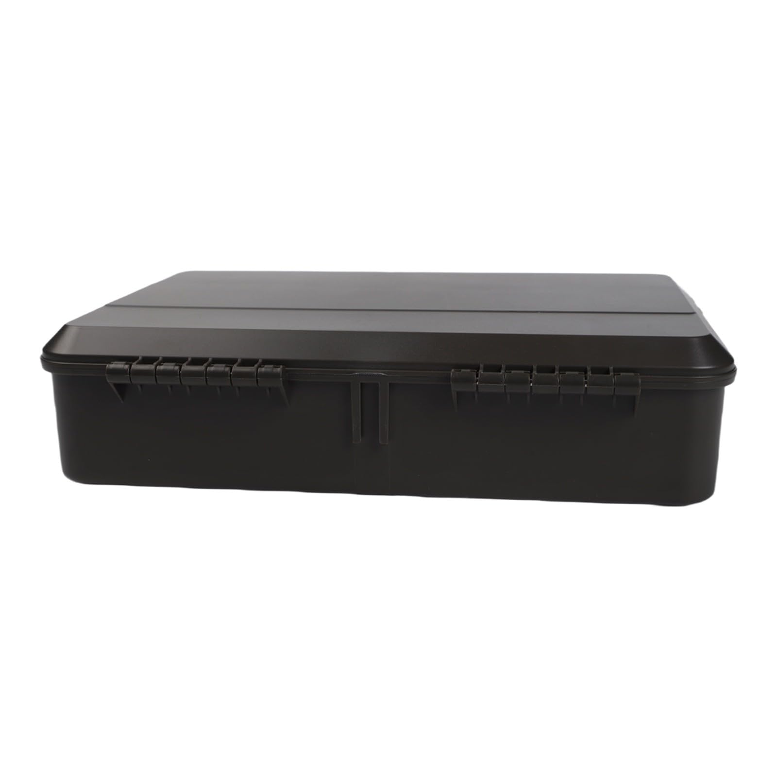 Caja de aparejos de pesca, caja de almacenamiento de pesca de carpa, caja de aparejo 2+1 con compartimentos, escala para hacer aparejos, juego de ABS verde para pescadores al aire libre