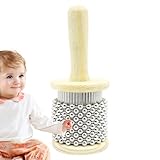 Holz- – Natürliche Klangabgabe, Holz--Percussion-Musikinstrument | Metallperlenkette Und Zylinder-Pop-Handshaker Für Kinder, Die Kleine Kabasa Unterrichten