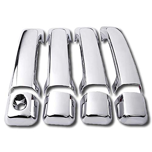 Cobra-Tek ABS Plastic Chrome Door Handle Covers No Passenger Keyhole Kits