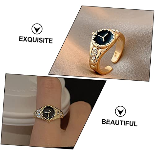 BESTYASH 2 Stuks Horlogeband bruiloft feest ring heren horloges diamanten decor horloge voor vrouwen sieraden horloge uniek diamanten ring mini horloge versieren bruidegom - Afbeelding 7