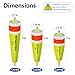 Fishing Bobbers Slotted, Weighted Fishing Floats, Bobbers for Fishing whith Glow Sticks, Fishing Corks, Fishing Bobbers Floats for Bluegill Panfish Trout Catfish Bass, 5PCS,3in,4in,5in (Yellow, 3in)