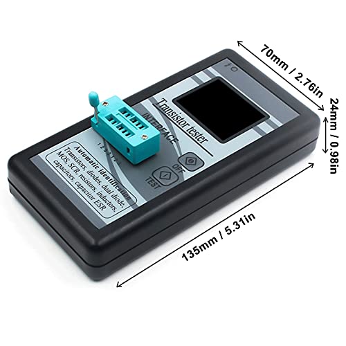 Aideepen Transistor Tester,Atmega328 Mosfet Automatic Checker Detector Capacitor Tester For Npn Pnp Transistor Diode Resistor Inductor Capacitance Mos Scr Lcr Esr #TOP5