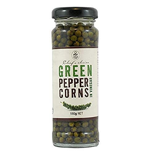 シェフズチョイス 生胡椒 酢漬け 110g グリーンペッパー ホール 無添加 Green Peppercorns in Vinegar