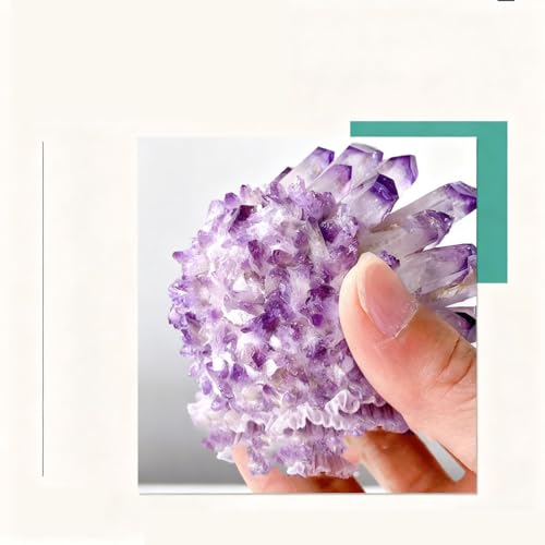 Cluster d'améthyste brute de 300g pour lithothérapie et minéraux violets