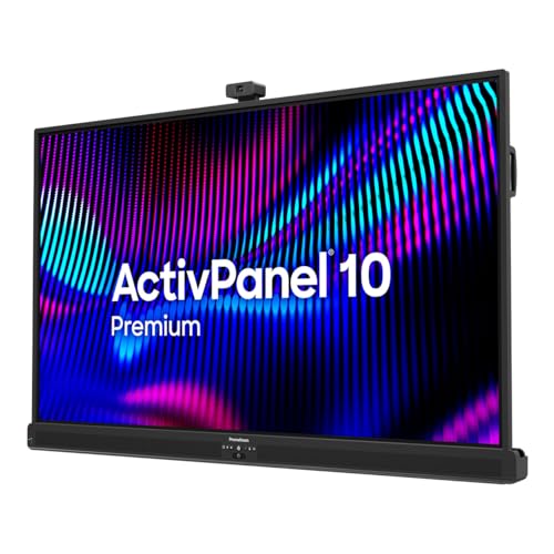 Image of Promethean ActivPanel 10 Premium 75 inch High Specification Digital Whiteboard for Office or Class, 4K UHD, OS Flexible Device, Panel & Wall Mount Included, Bundled 4GB Android OPS, 3 Year Onsite Support