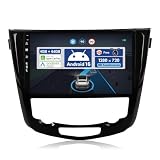 BXLIYER 10.1 Pollici Autoradio Per Nissan X-Trail Qashqai J11 Rouge(2014-2018) - Senza fili CarPlay + Android Auto - Android 15 - GRATUITI Camera - DAB Volante Mirror-link DSP Dual-Band WIFI - 2 Din