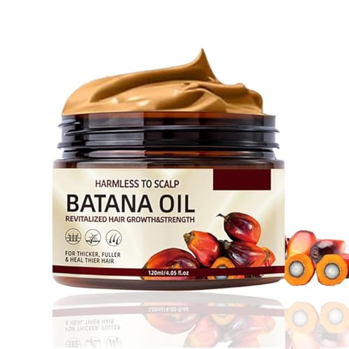 Raw Batana Oil for Hair Growth 100% Natural Pure Dr. Sebi Botana Oil from Honduras Unrefined Organic for Prevent Hair Loss Enhances Thickness for Men & Women4.02oz(1)