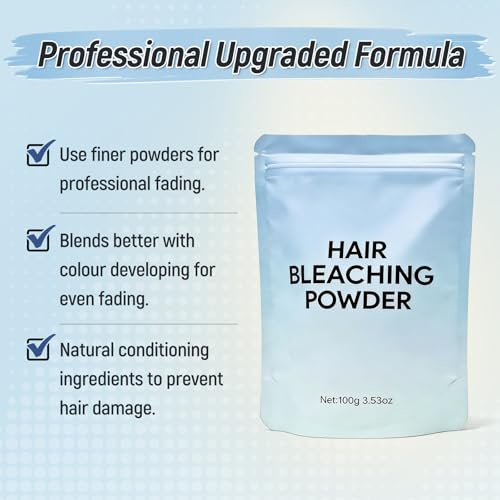 image for JUANCHI Hair Bleach Powder, Professional Lightening Bleach for Hair, S