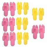 [BEBEMOKO] 10個 使い捨てスリッパ 足 素材 防滑設計 軽量快適 ホテル 美容院 スパ 来客用 室内用 多用途