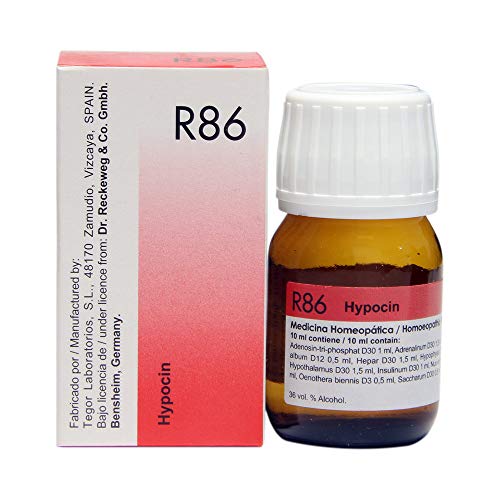 Dr. Reckeweg R86 Low Blood Sugar Drop (22ml) One Free Pallas USA Sandalwood Perfume Oil for Each Order.