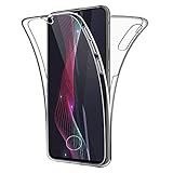 Oihxse Silicona TPU Funda para Huawei P9 Plus Carcasa Flexibles Ultra-Delgado Transparente Completa 360 Grados Doble Cara Protección Integral Anti-Arañazos Case