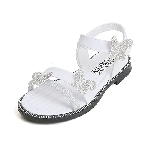 Girls Sandals Toddler Girls Butterfly Sandals Summer Outdoor Closed Toe Soft Rubber Sole Girls Bedroom Slippers