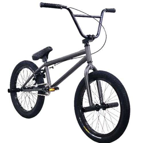 BMX���]�� 20�C���` Biketrial�AStreet BMX�o�C�N�A-360°��]�ȃn���h ���Y�f�|�̃{�f�B�A��l�q�����S�҃��x�����獂�x�ȃ��C�_�[BMX�o�C�N�A�v���̃O���[�h�X�^���g�A�N�V����BMX���]��,Gray black,20in